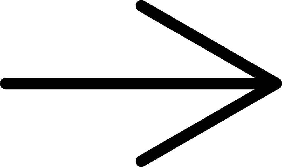 Thin Right Straight Arrow Comments - Arrow (980x582)