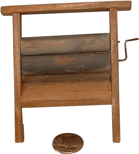 German Wooden Doll Or Child Toy Clothes Wringer With - Outdoor Furniture (533x533)