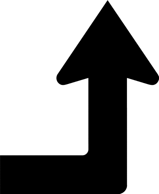 Right Advance Arrow Up - Arrow Right And Up (525x640)