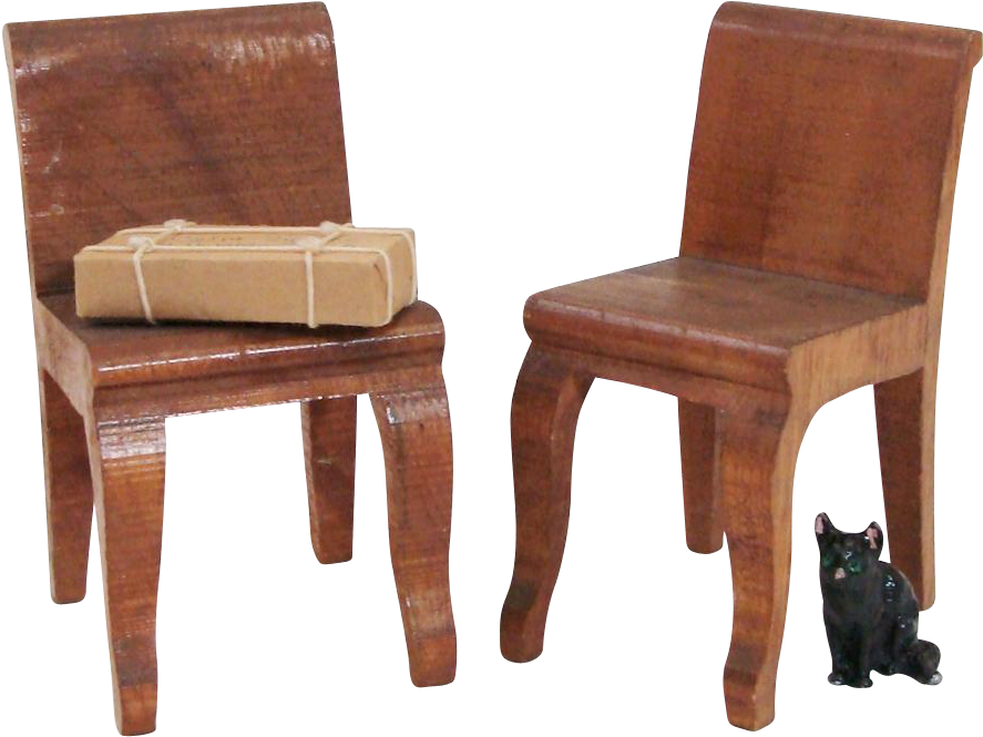 Hand Carved Solid Wood Dollhouse Chairs - Chair (886x886)