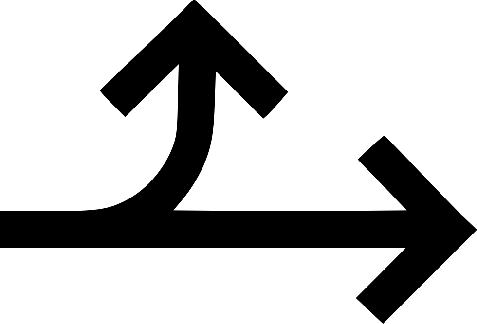 Right Straigt Turn Straight Comments - Expand Symbol (980x666)