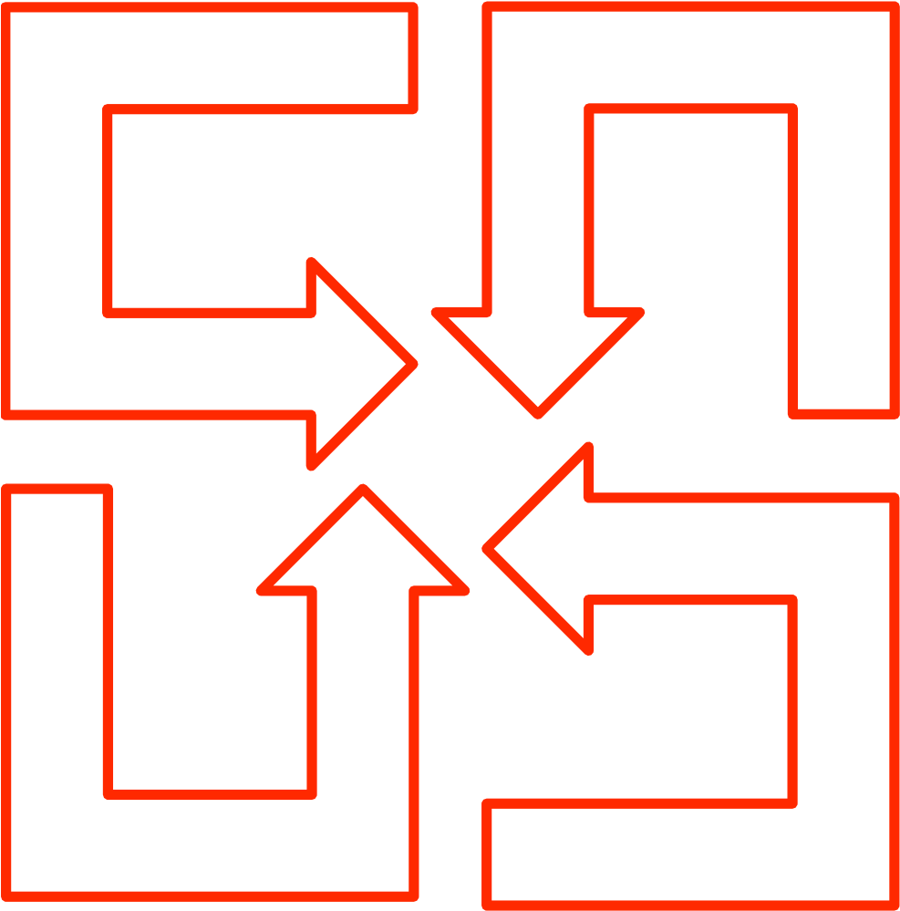 U-shaped Arrow Set - Shape (1000x1000)