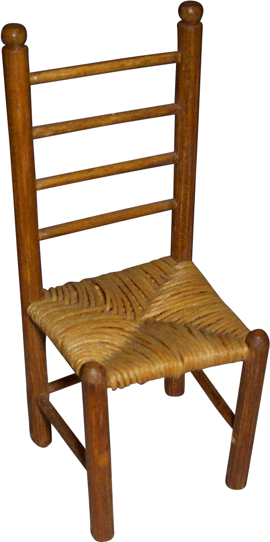 Vintage Miniature Wooden Doll Chair From - Doll (1109x1109)