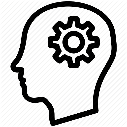 Brain, Knowledge, Learn, Learning, Mind, Study, Think - Brain In Head Icon (512x512)