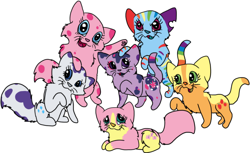 My Little Ponies As Cats By Allissajoanne4 - My Little Pony Cat (900x506)