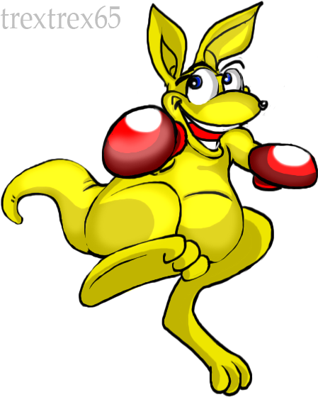 Kao The Kangaroo Vector By Trextrex65 - Kao The Kangaroo Png (449x560)