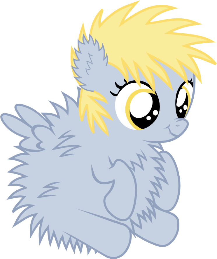 Fluffy Derpy Hooves - My Little Pony Derpy (750x886)