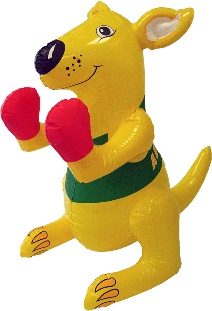Inflatable Boxing Kangaroo 45cm - Blow Up Boxing Kangaroo (420x618)
