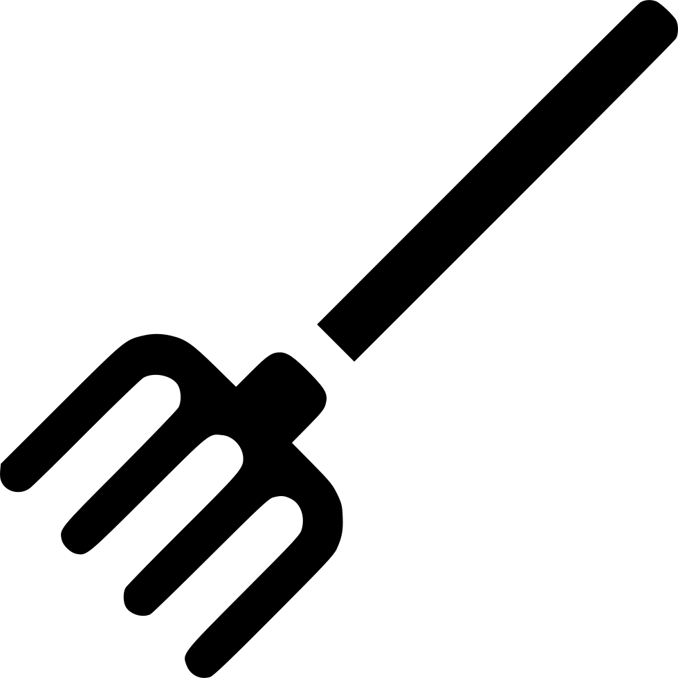 Pitchfork Dig Tool Rake Garden Comments - Spatula Symbol Png (980x980)