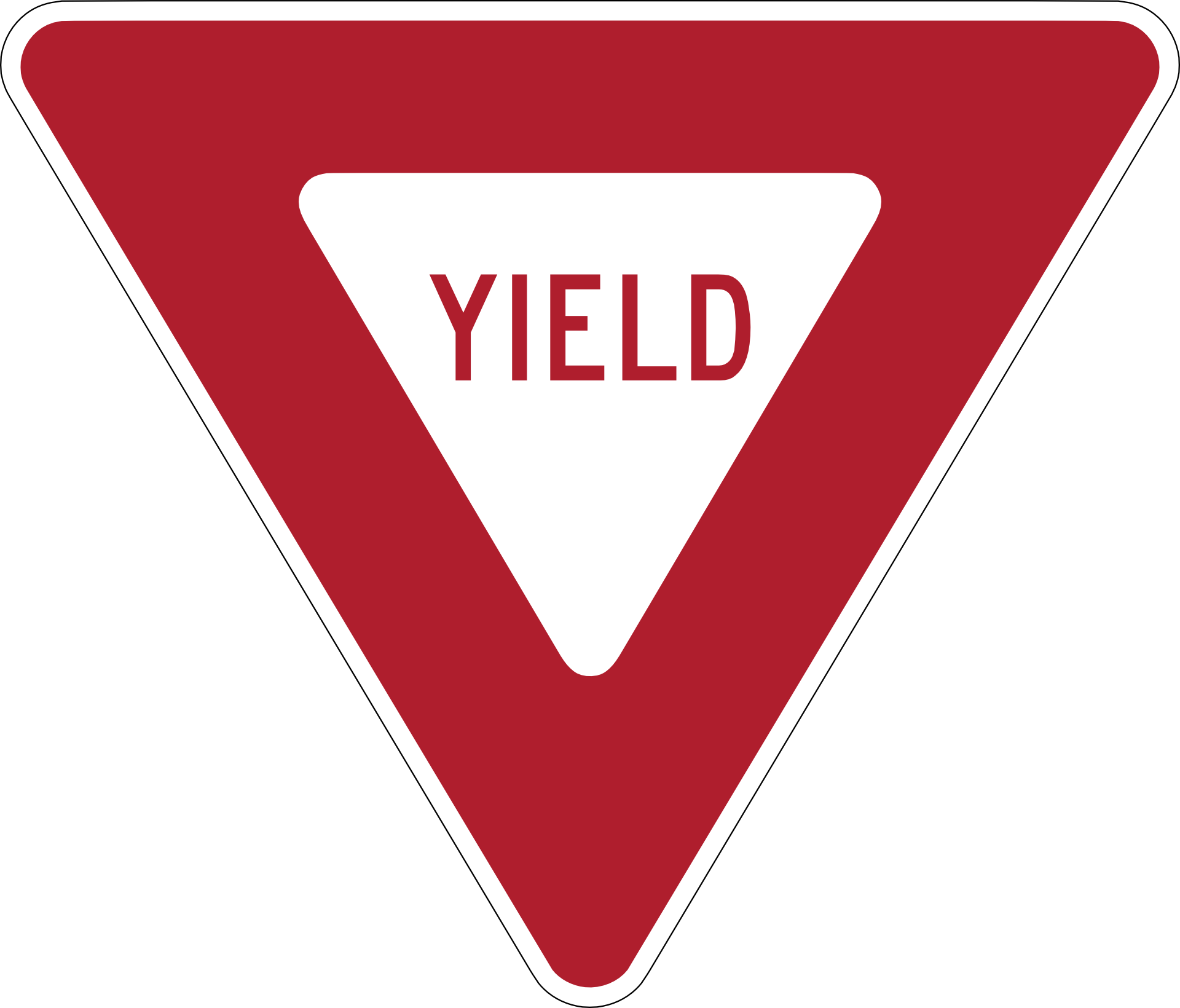 Yield Sign Manual On Uniform Traffic Control Devices - Yield Sign (1920x1640)