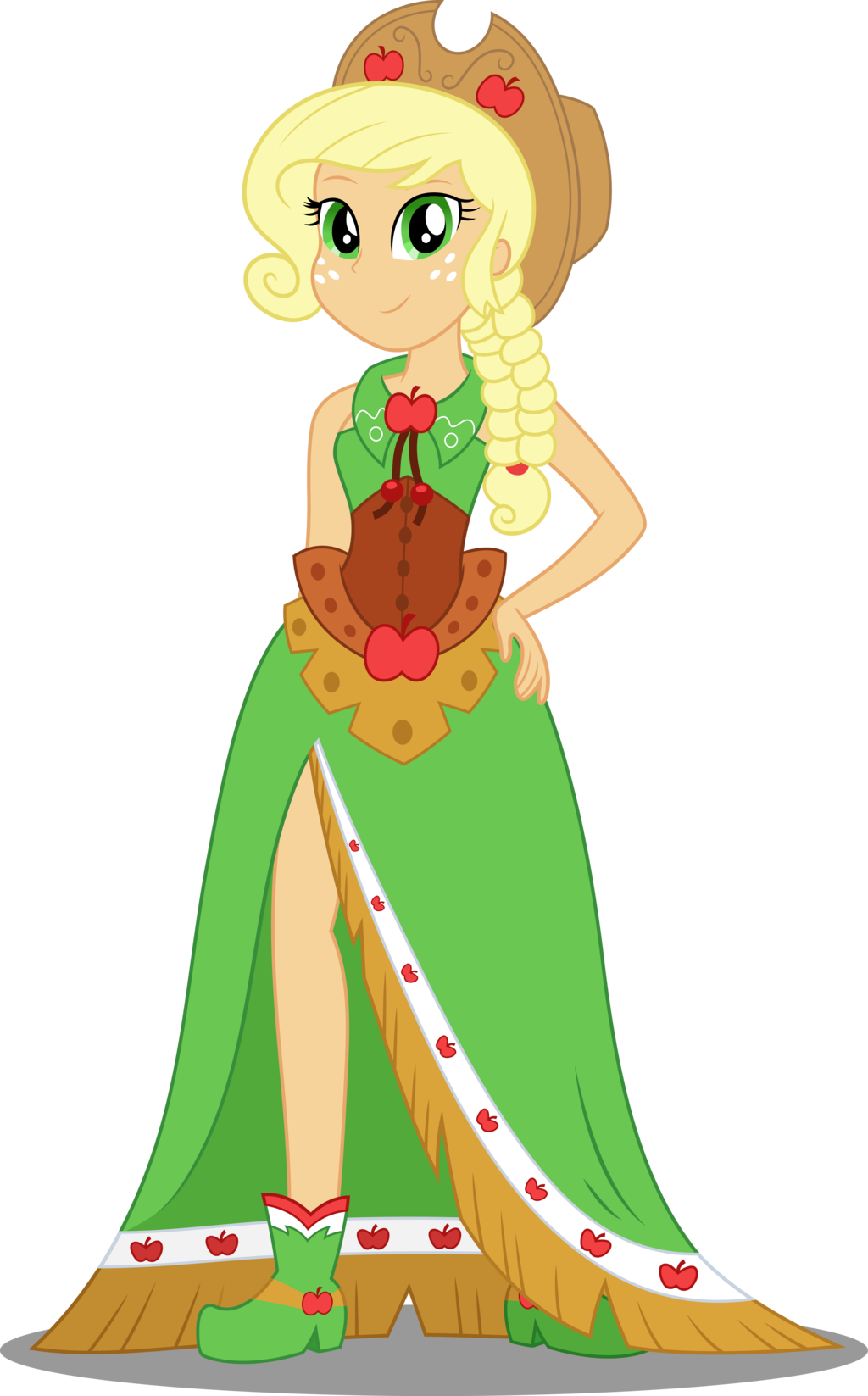 Applejack By Icantunloveyou - Gala Applejack (1024x1647)
