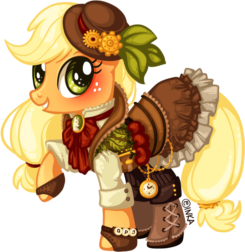 Paintedhoofprints - Mlp Steampunk Applejack (1004x1004)