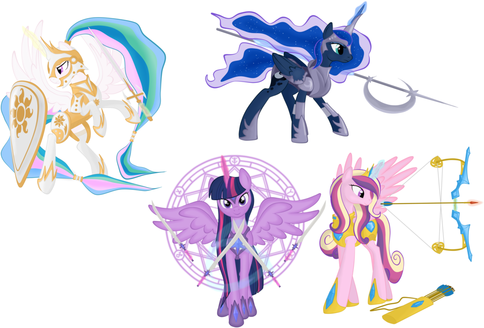 بهترین های پونی کوچولو - عکس پرنسس لونا و سلستیا (1024x696)