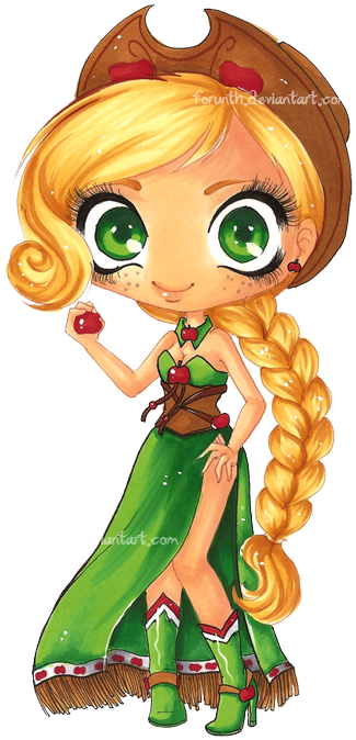 Fim Applejack By Daemla - Illustration (350x691)