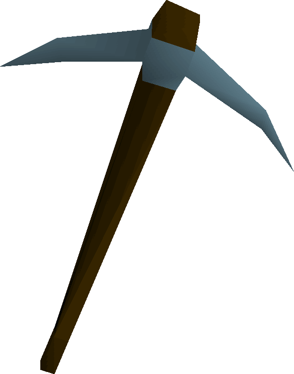 Rune Pickaxe - Old School Runescape Pickaxe (591x752)