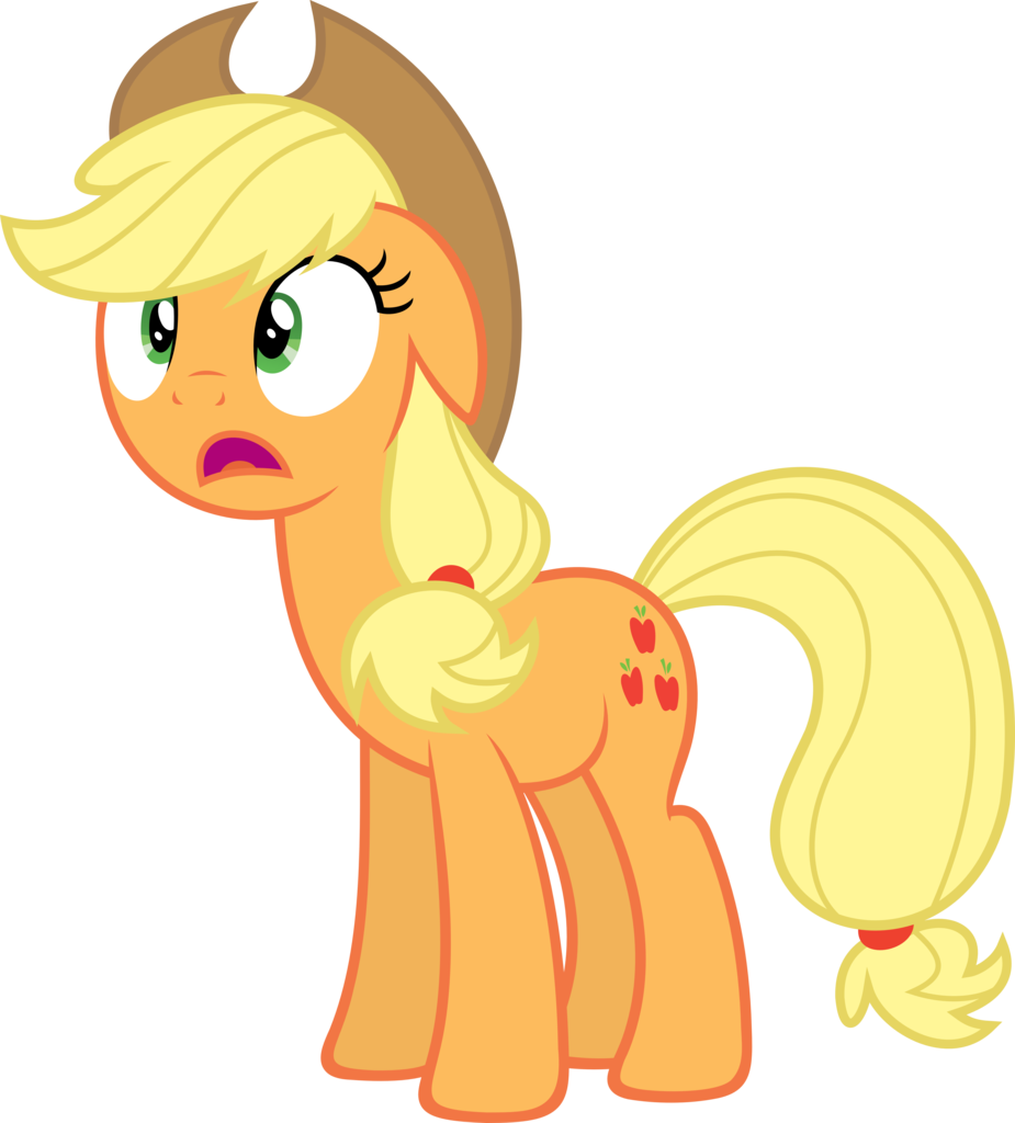 Slb94, Made In Manehattan, Open Mouth, Safe, Shocked, - My Little Pony Applejack Angry (925x1024)