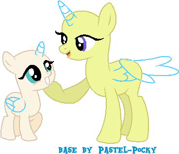 Mom And Filly Mlp Base - Mlp Base I Love You Mom (419x356)