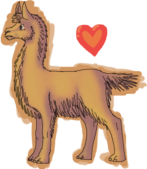 Dog Llama Drawing Deviantart Digital Art - Llama (600x600)