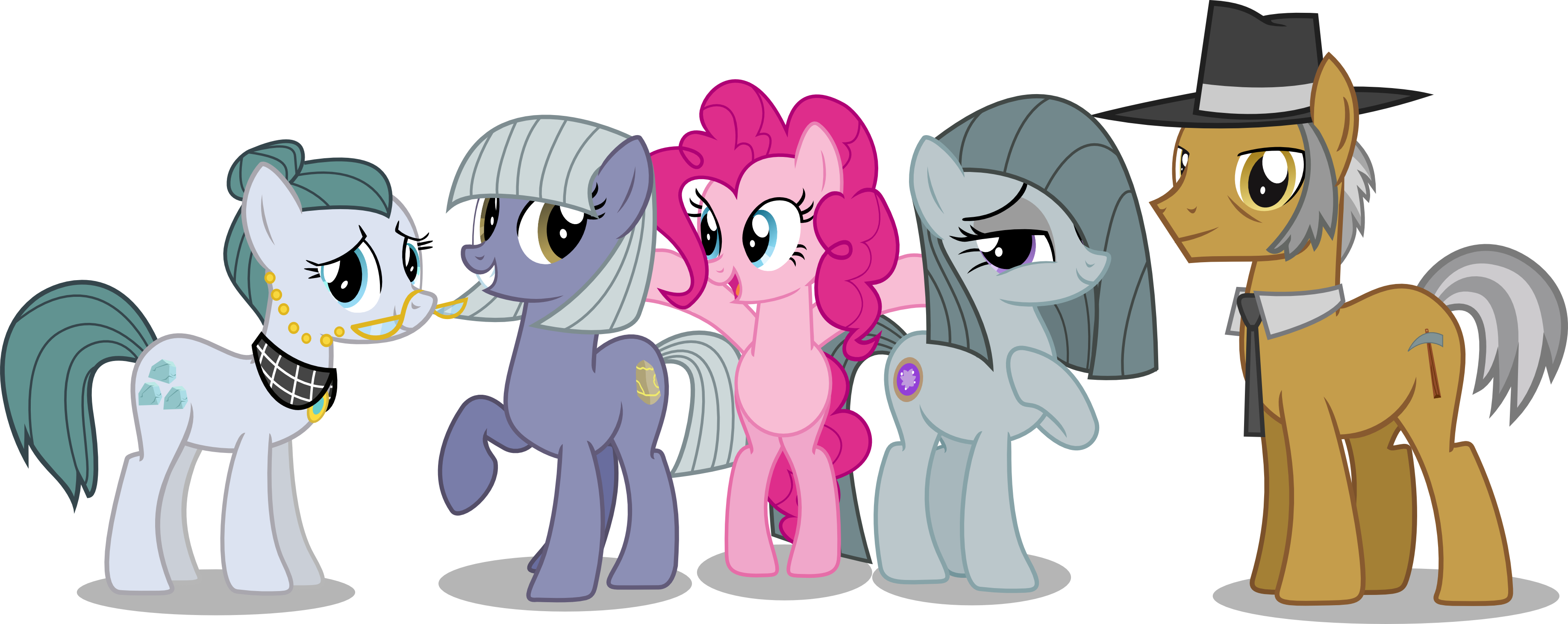 My Little Pony Pinkie Pie Family - Pinkie Pie Family (3669x1459)