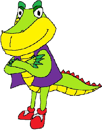 Rudy The Alligator - Cartoon (463x573)