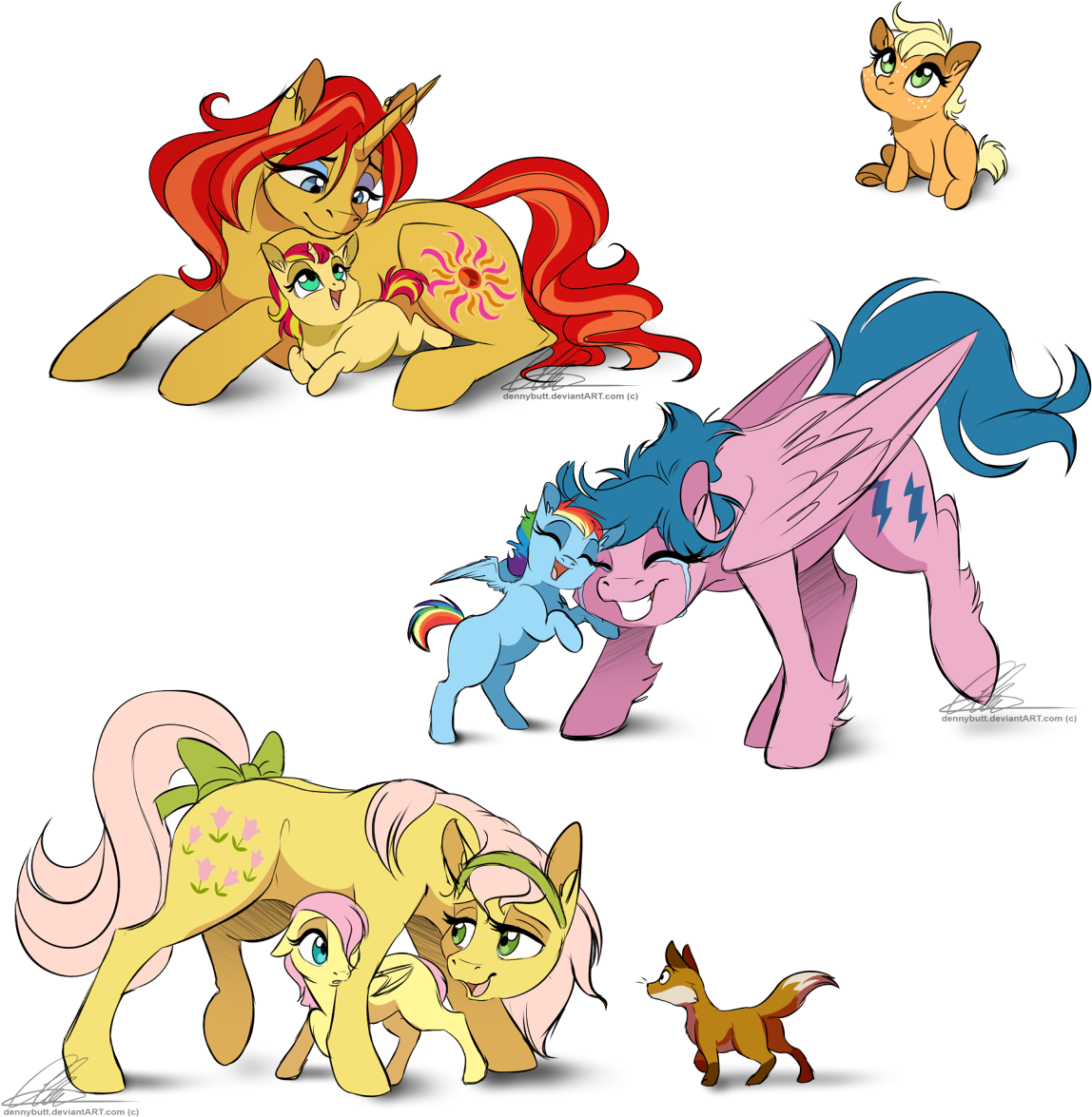 My Little Pony Applejack Mom And Dad - Mlp Sunset Shimmer's Mother (1242x1272)