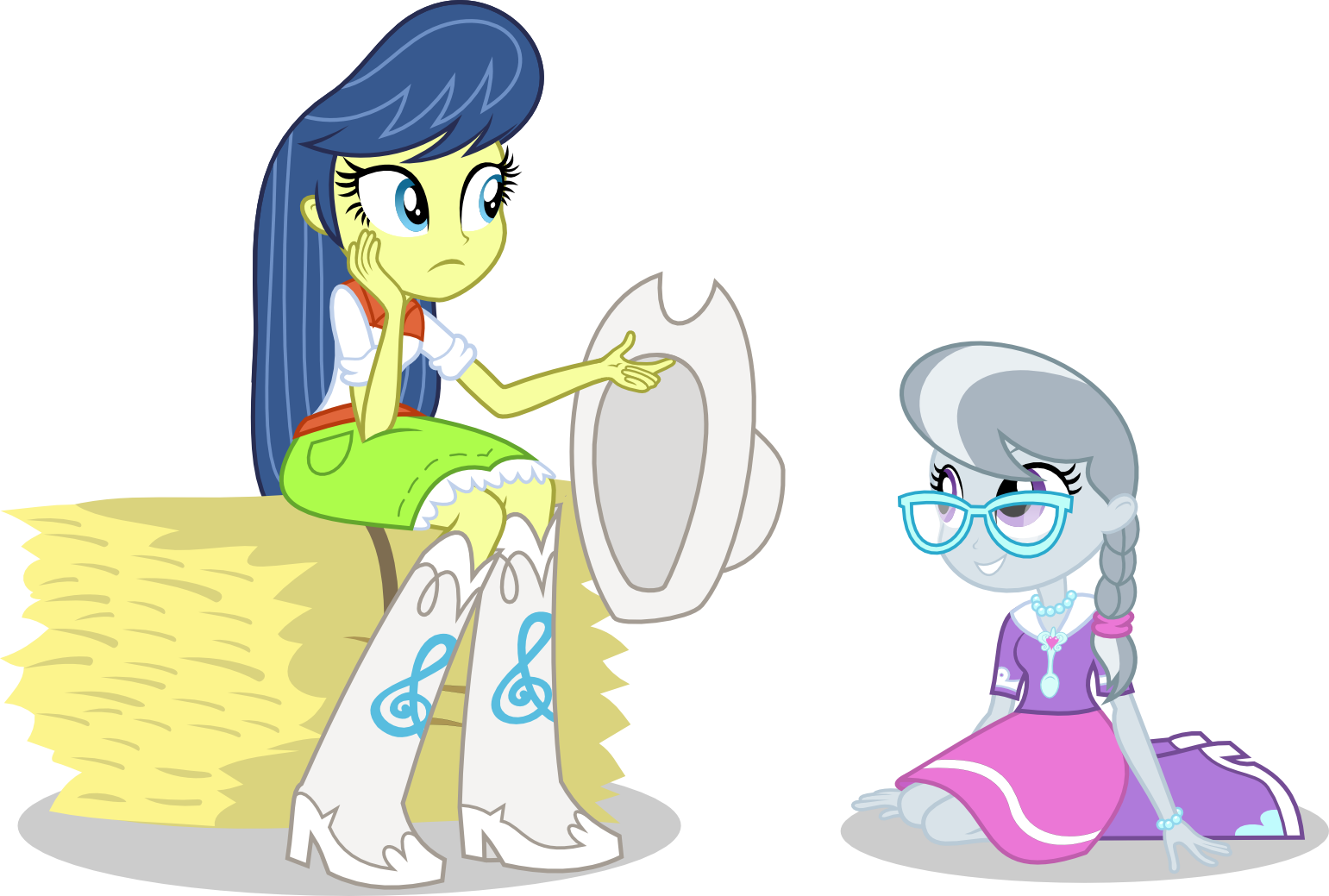 Learn How To Draw Silver Spoon From My Little Pony - Silver Spoon Equestria Girl (1541x1039)