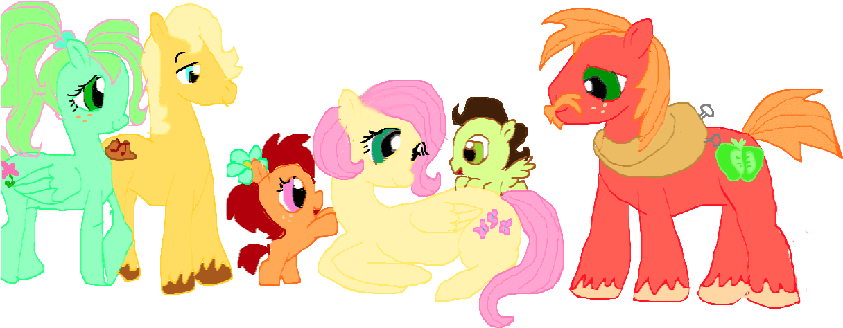 Fluttershys Family (1304x489)