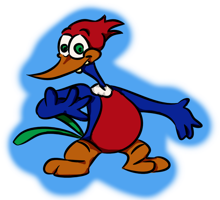 Woody Woodpecker Cartoon Clip Art - Old Woody Woodpecker (815x701)
