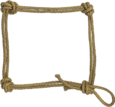 Rope Frame Rough - Transparent Background Rope Frame (400x400)
