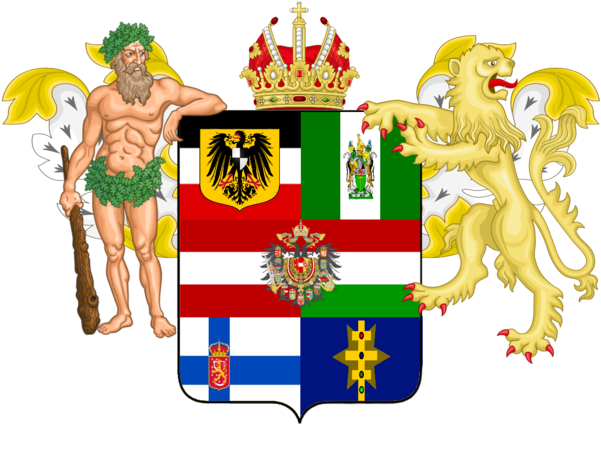 Quintuple Alliance Coa By Alchetbeachfan - Cafepress Coat Of Arms Of The King Rectangular Canvas (1024x594)