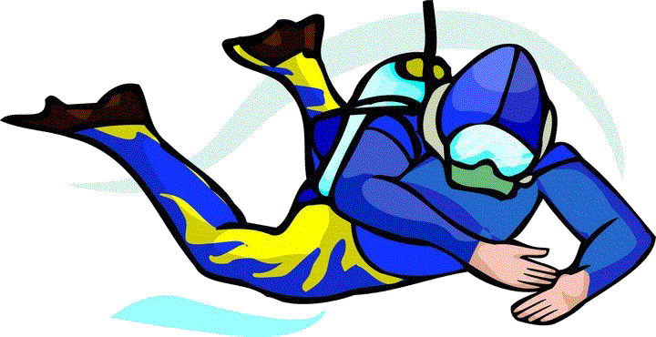 Diver Clipart Cartoon - Scuba Diver Clip Art (720x370)