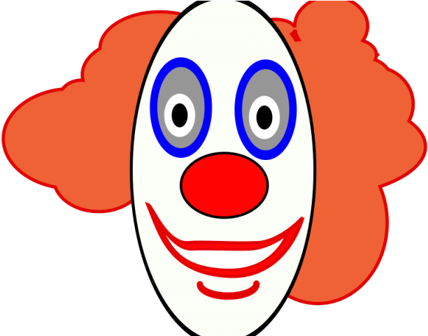 Creepy Clipart Creepy Background - Cartoon Clown Face (640x480)
