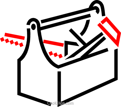 Toolbox Royalty Free Vector Clip Art Illustration - Toolbox Royalty Free Vector Clip Art Illustration (480x423)