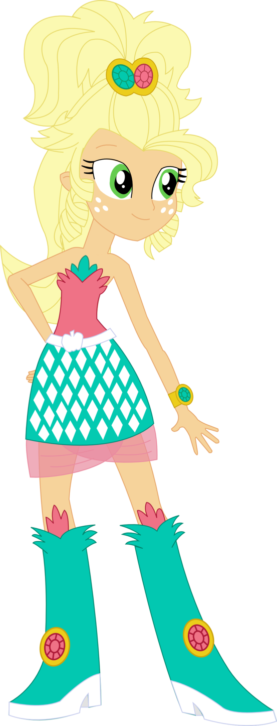 My Little Pony Equestria Girls Applejack Dress - Apple Jack Eg Shake Things Up (553x1446)