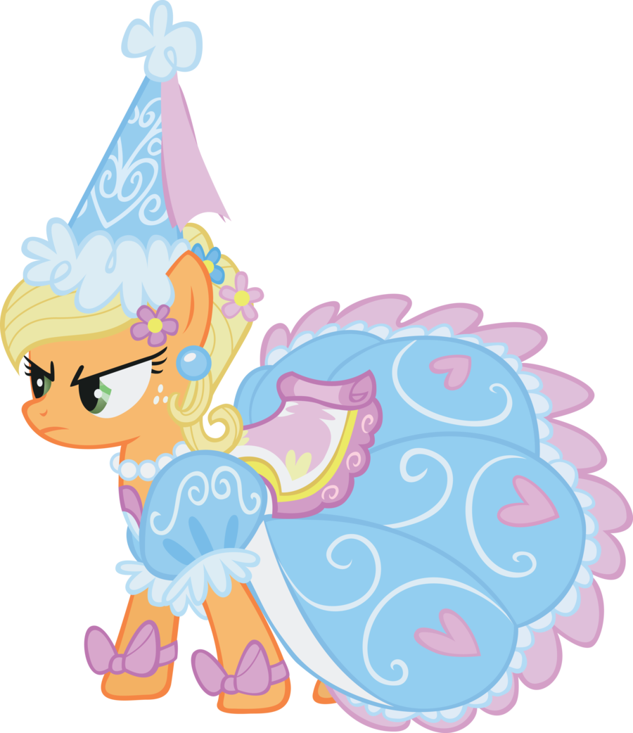 Fru Fru Applejack By Tecknojock Fru Fru Applejack By - Applejack Wearing A Dress (900x1042)