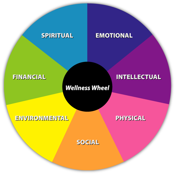 Importance Of Wellness In Caregiving Mary Berk Lcsw - Seven Dimensions Of Wellness (622x600)