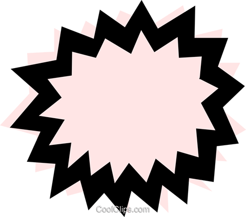 Word Balloons Royalty Free Vector Clip Art Illustration - Estrella De 20 Puntas (480x424)