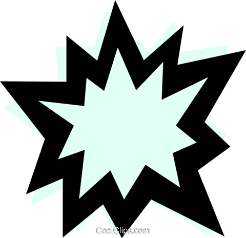 Word Balloons Royalty Free Vector Clip Art Illustration - Balão De Explosão Png (480x464)