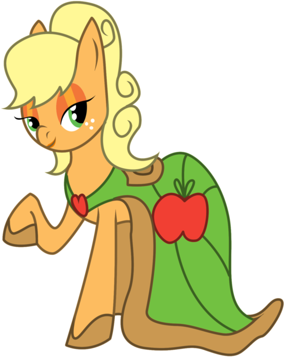 Top Images For Applejack S Dress On Picsunday - Cartoon (828x965)