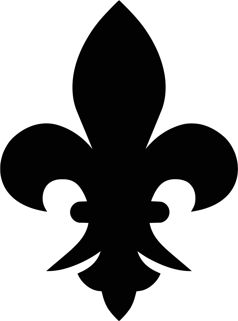Fleur De Lis Black - Fleur De Lis Svg (1000x1333)