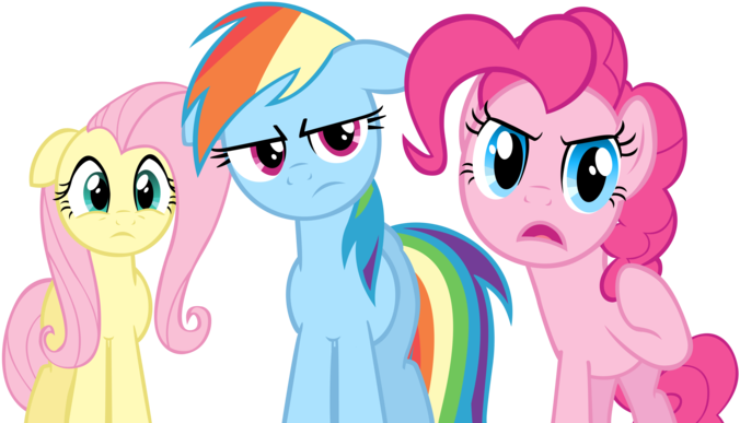 Likonan, Fluttershy, Pinkie Pie, Rainbow Dash, Safe, - Cartoon (800x450)