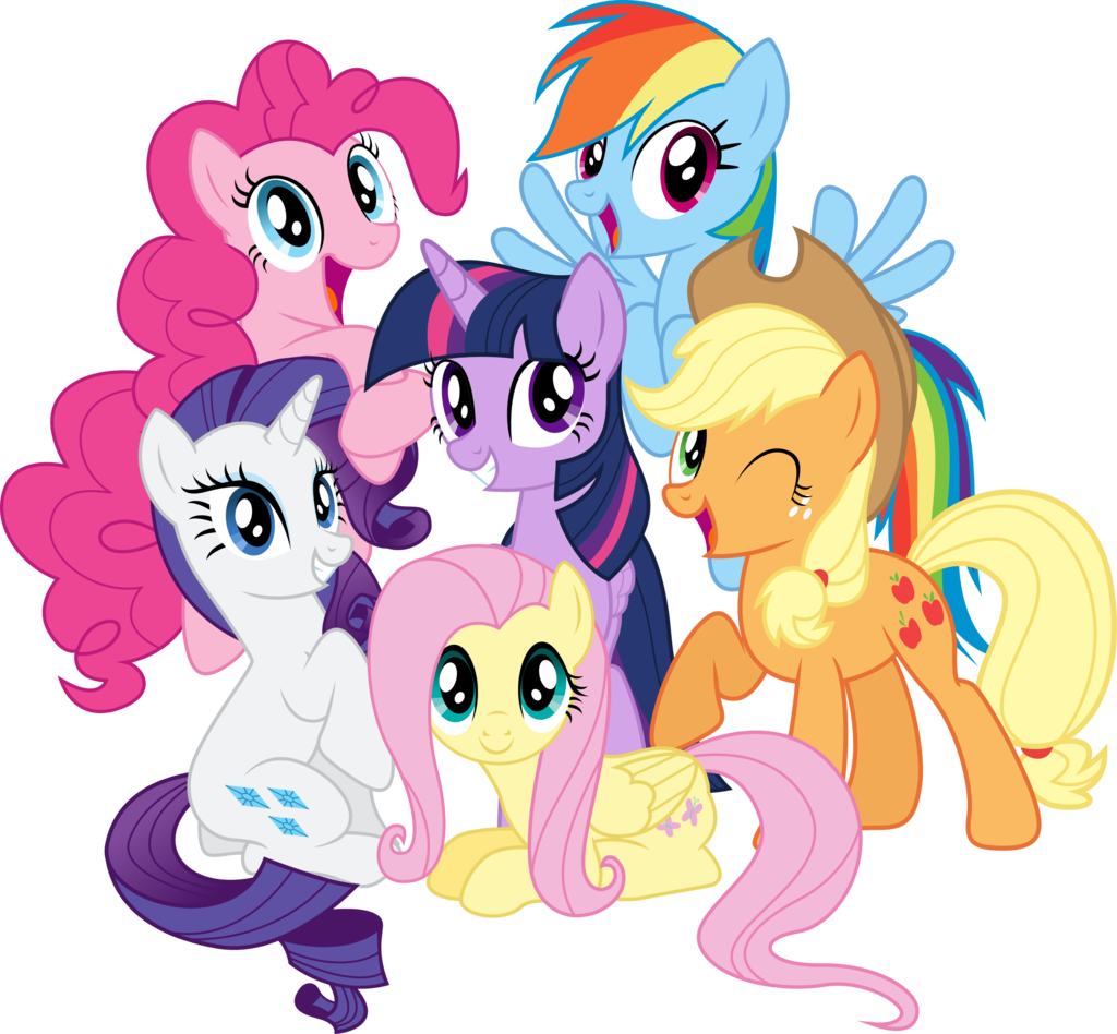 Do You Know You're All My Very Best Friends - My Little Pony 6 Friends (1024x948)