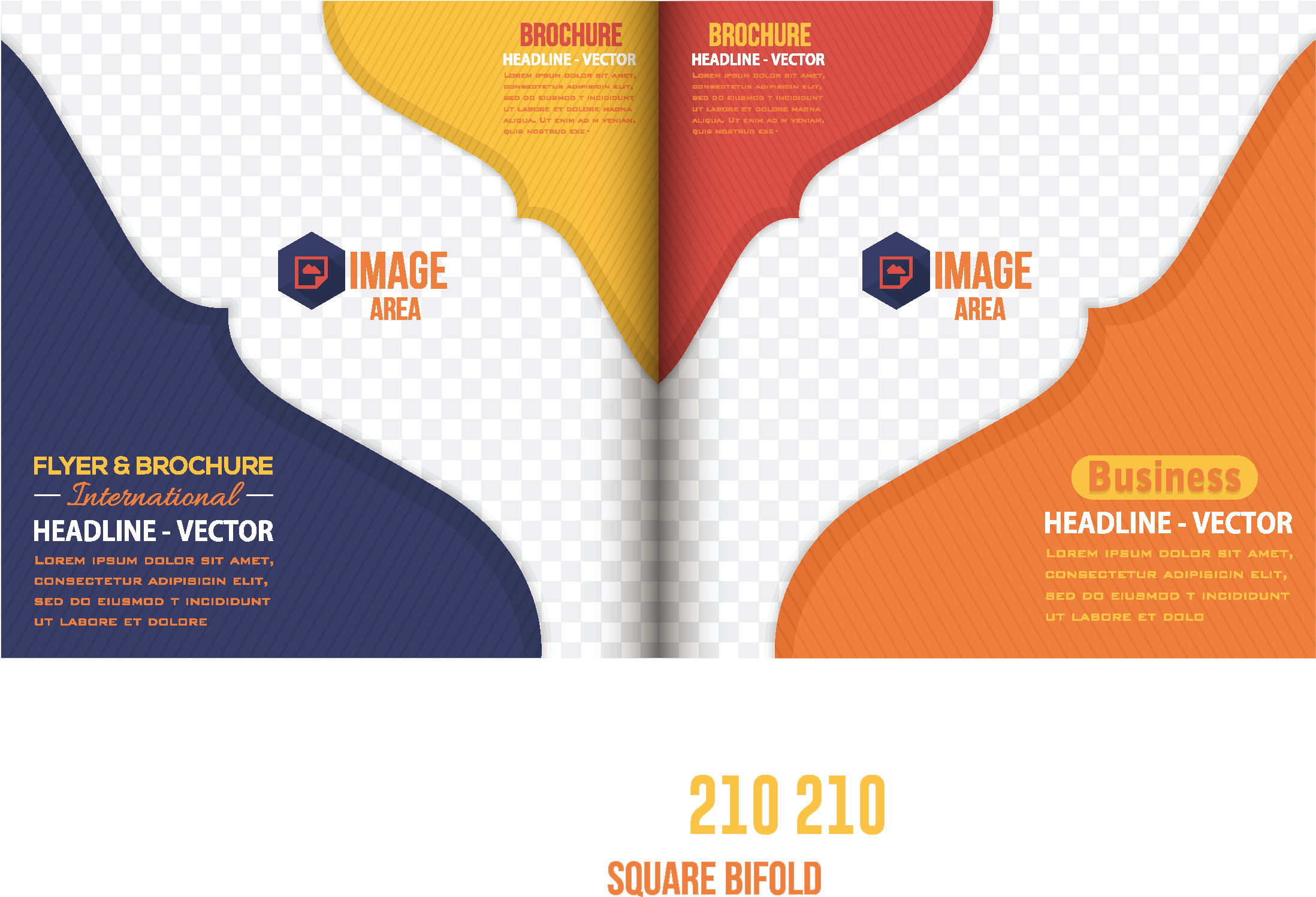 Beautiful Album Design Layout Vector Material - Leaflets Design Png (2759x1987)