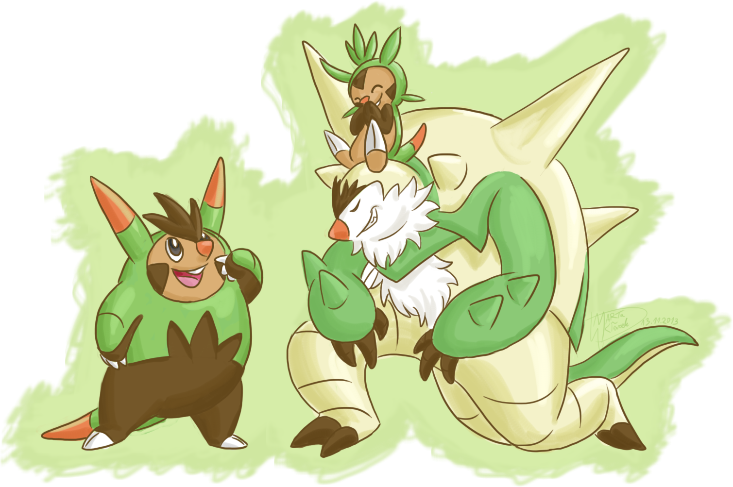 I Will Evolve Into You By Weirda S M Art - Imagens De Chespin Quilladin E C...