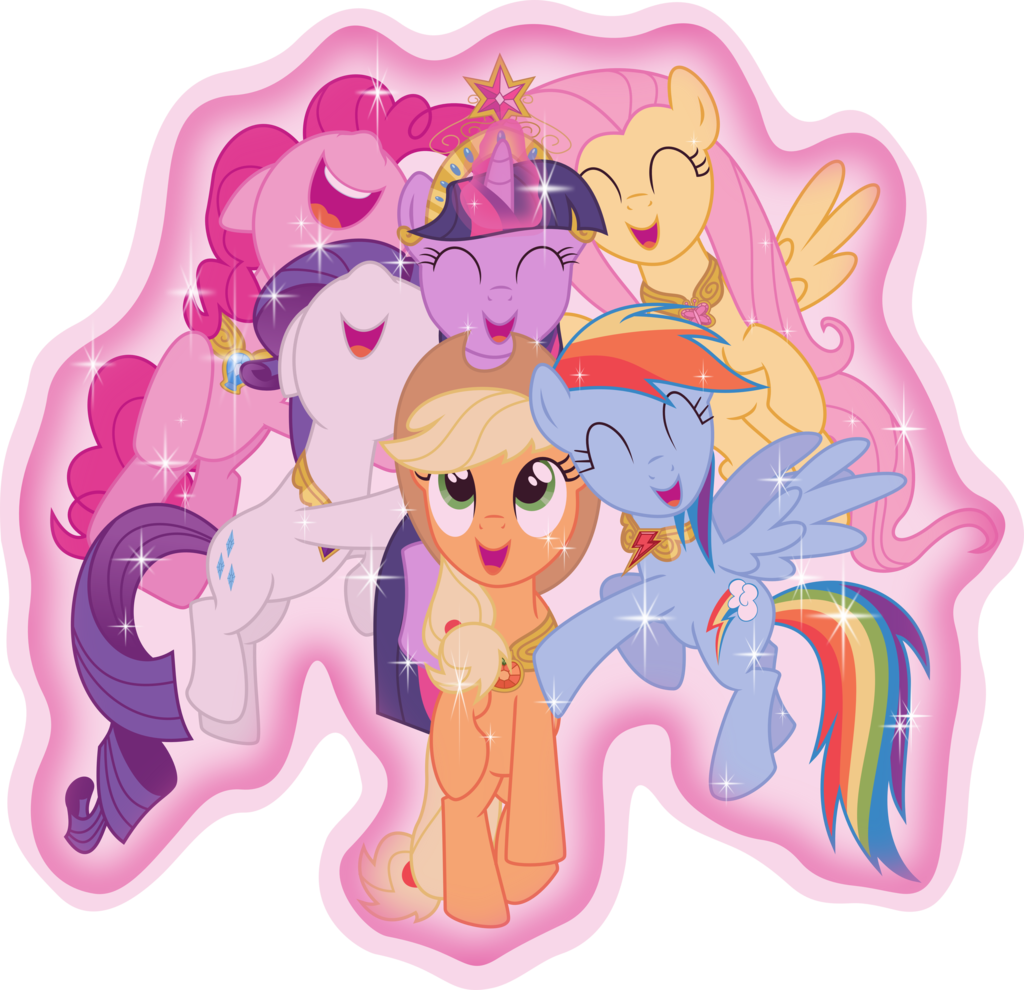 Magic Hug By Jordila-forge - My Little Pony Mane 6 Hug (1024x990)