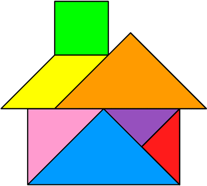 Collection Of Free 30 Tangrams Ready To Download Or - Tangram House (420x420)