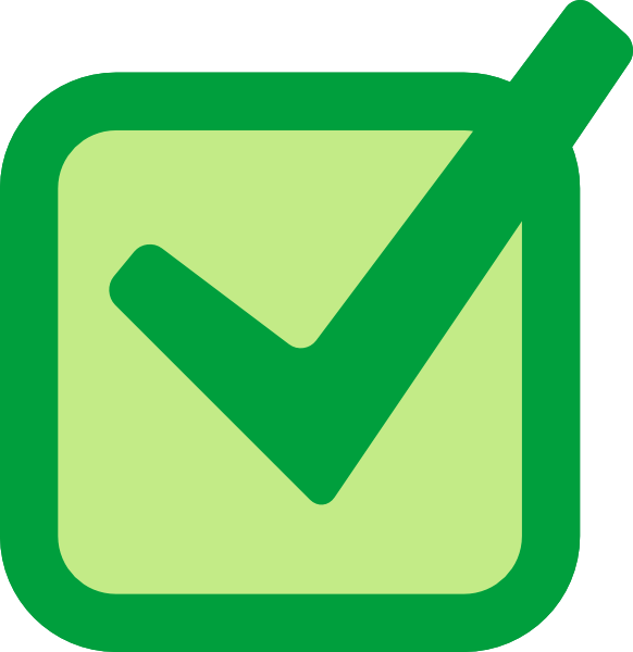 Free Green Checkbox Cliparts Download Free Clip Art - Tick In Box Png (582x600)