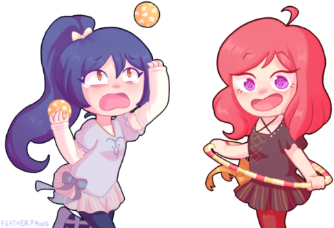 Chibi Circus Umimaki Commission For @courtjounoousama - Cartoon (500x345)