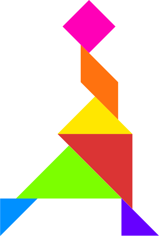 Clipart - Tangram - Tangram (540x800)