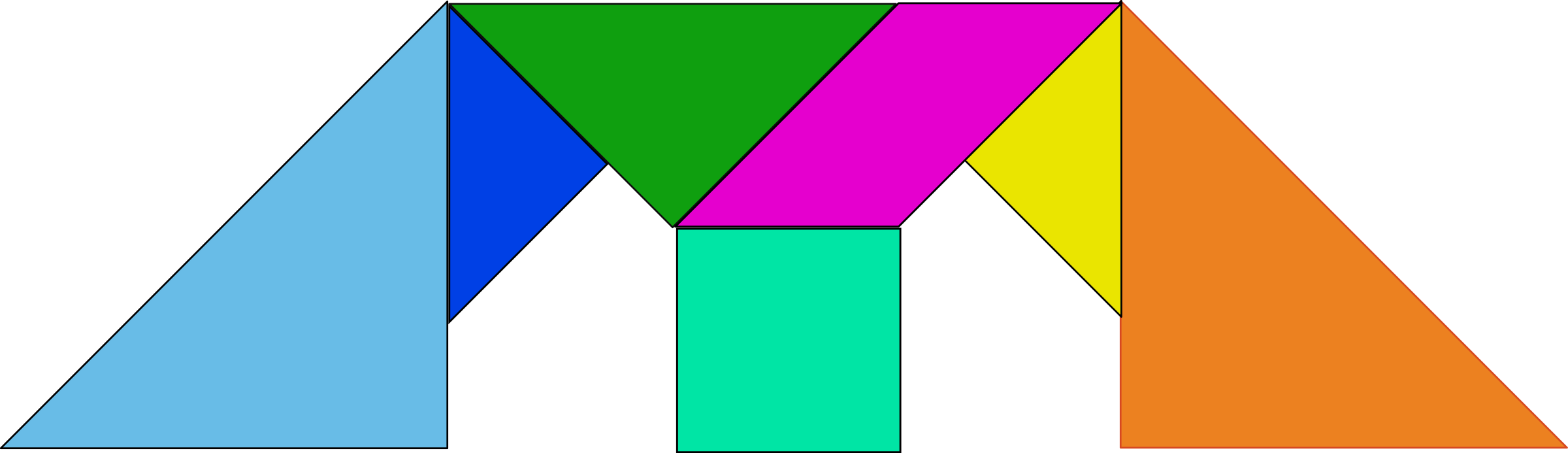 Big Image - Tangram Of Letter M (2400x693)